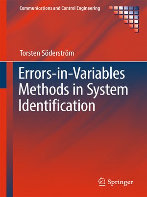 cover image of Errors-in-Variables Methods in System Identification